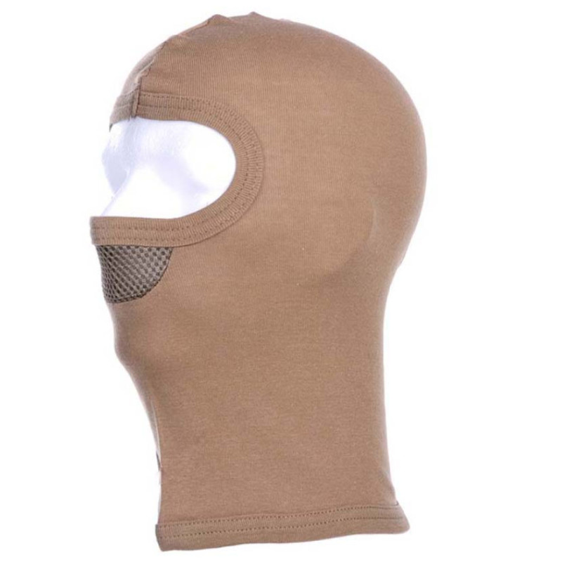 Balaclava 1-huls Mesh Khaki