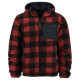 Reversible Sherpa Softshell Jacket Black/Red