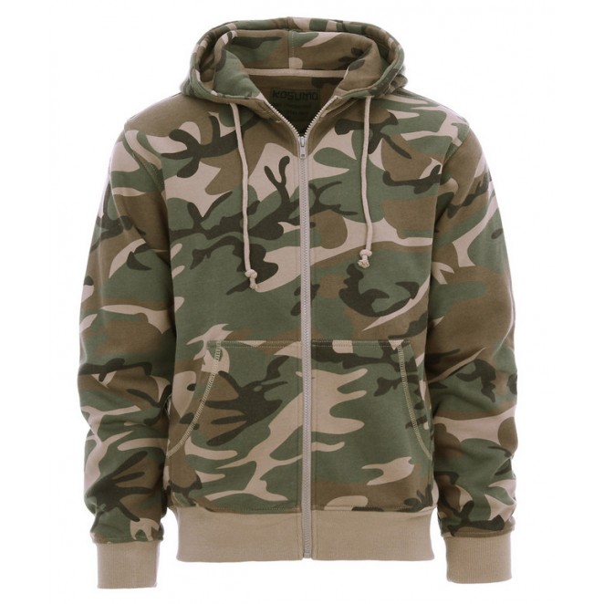 Hoodie with zip Woodland